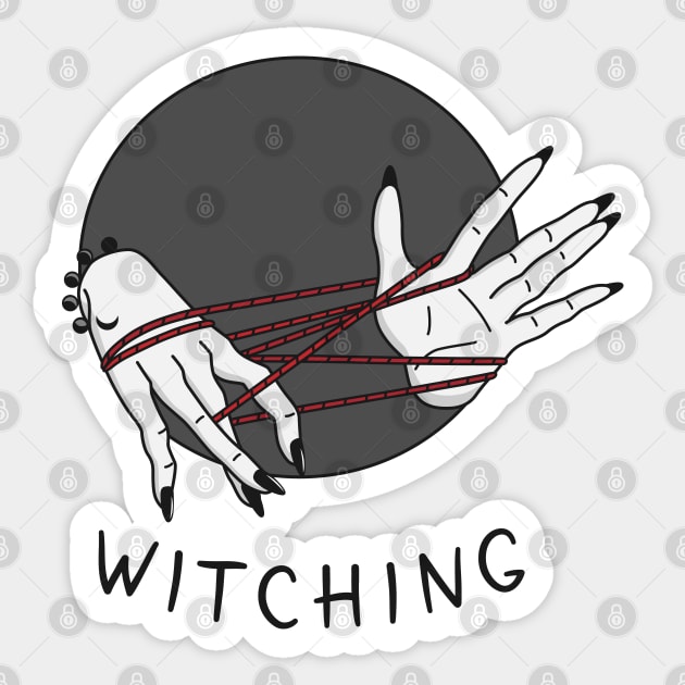 Witching time under the dark moon Sticker by runcatrun